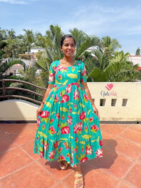 GREEN RED FLORAL-FM-203