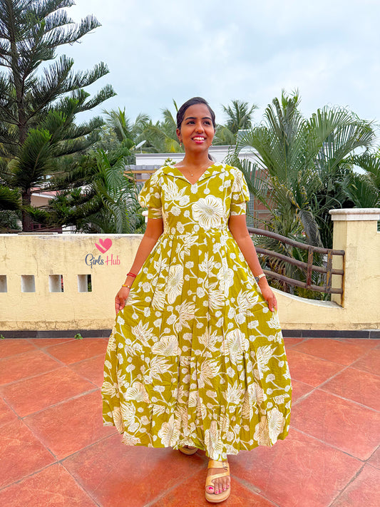 OLIVE GREEN WITH DOT-FM-217