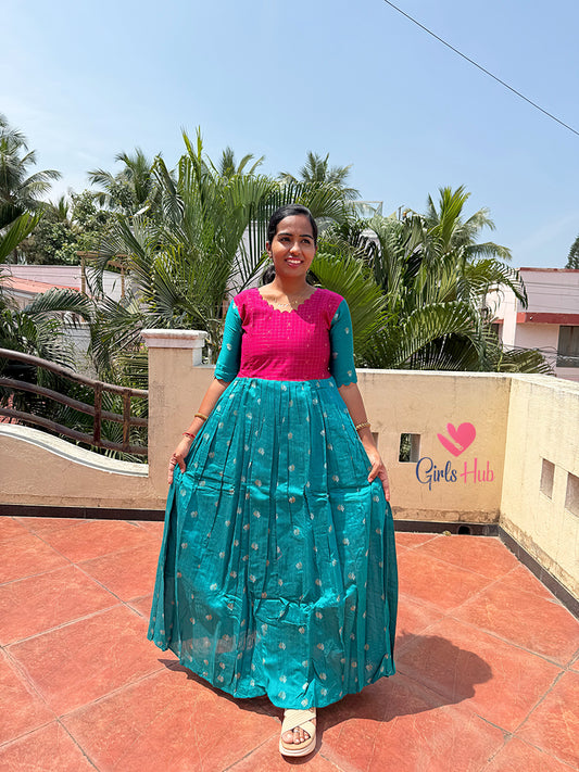 PINK CHECKED WITH RAMAR GREEN -FM-583
