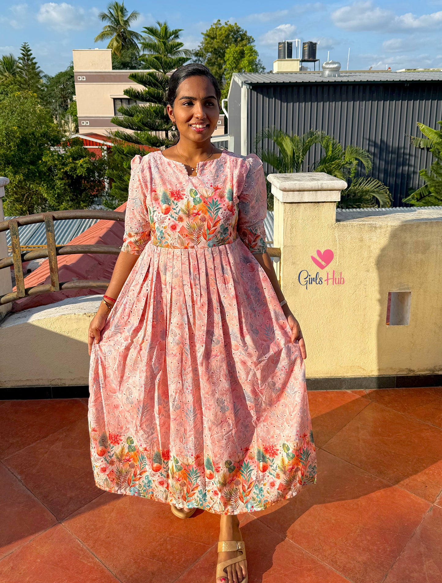 PEACH WITH ORANGE HAKOBA-FM-241