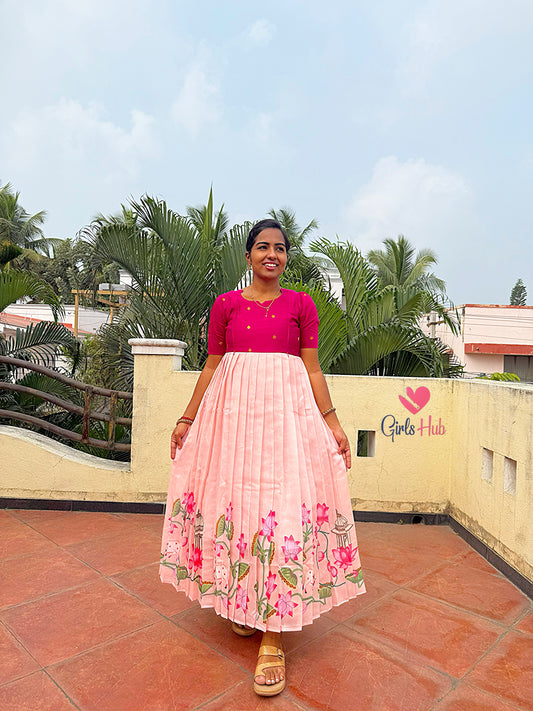 DARK PINK WITH PEACH-FM-272