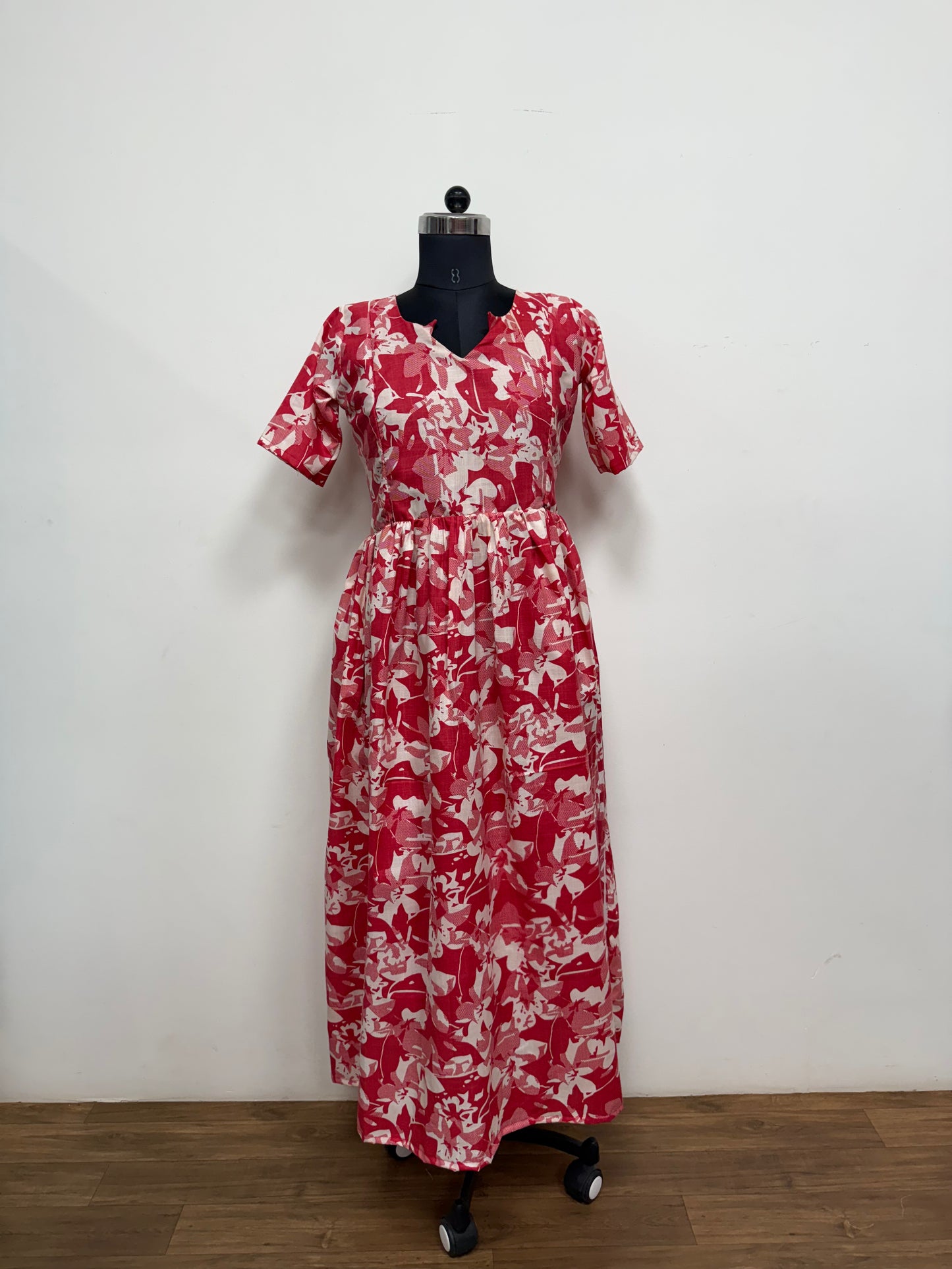 RED AND WHITE FLOWER-FM-338