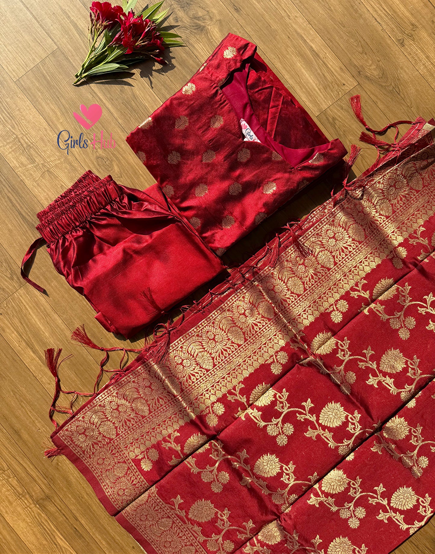 MAROON-3P-4 BANARASI(PRE ORDER)