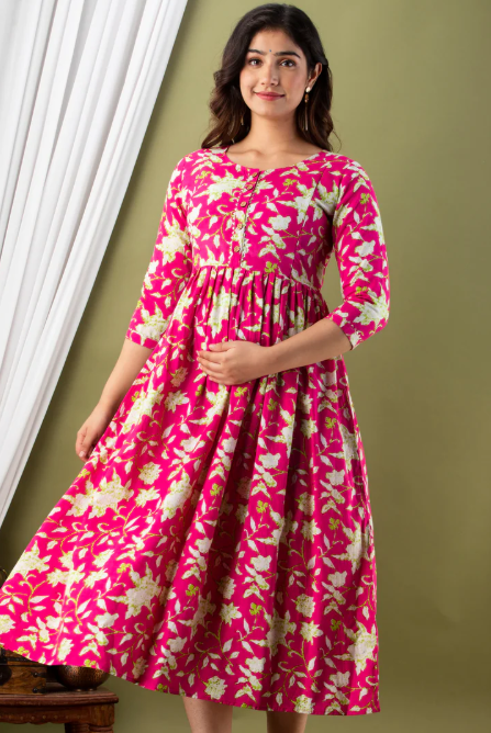 PINK GREEN FLORAL-Fk-182