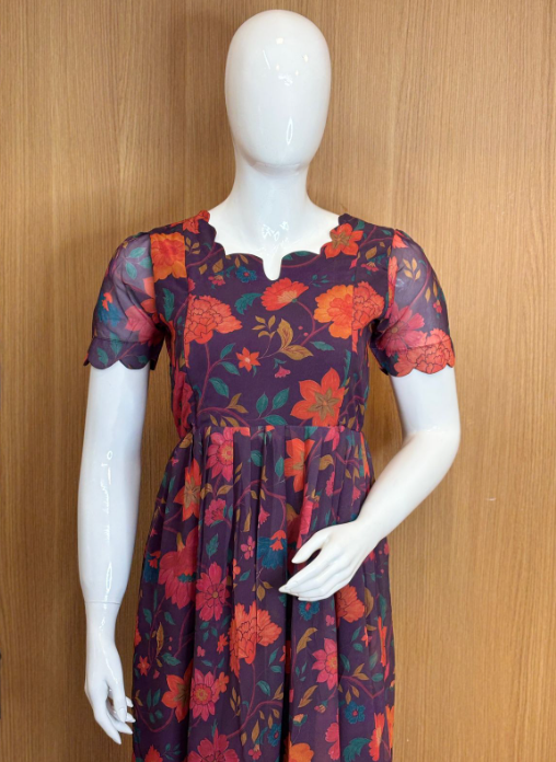 VIOLET ORANGE FLOWER-FM-169