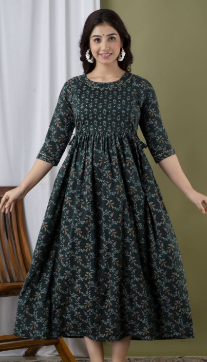 DARK GREEN MANGO DESIGN-FK-197