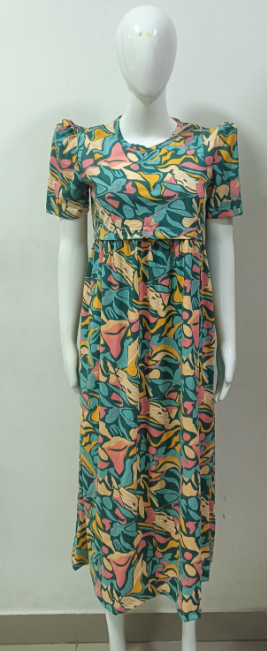 GREEN WITH MULTI COLOURS