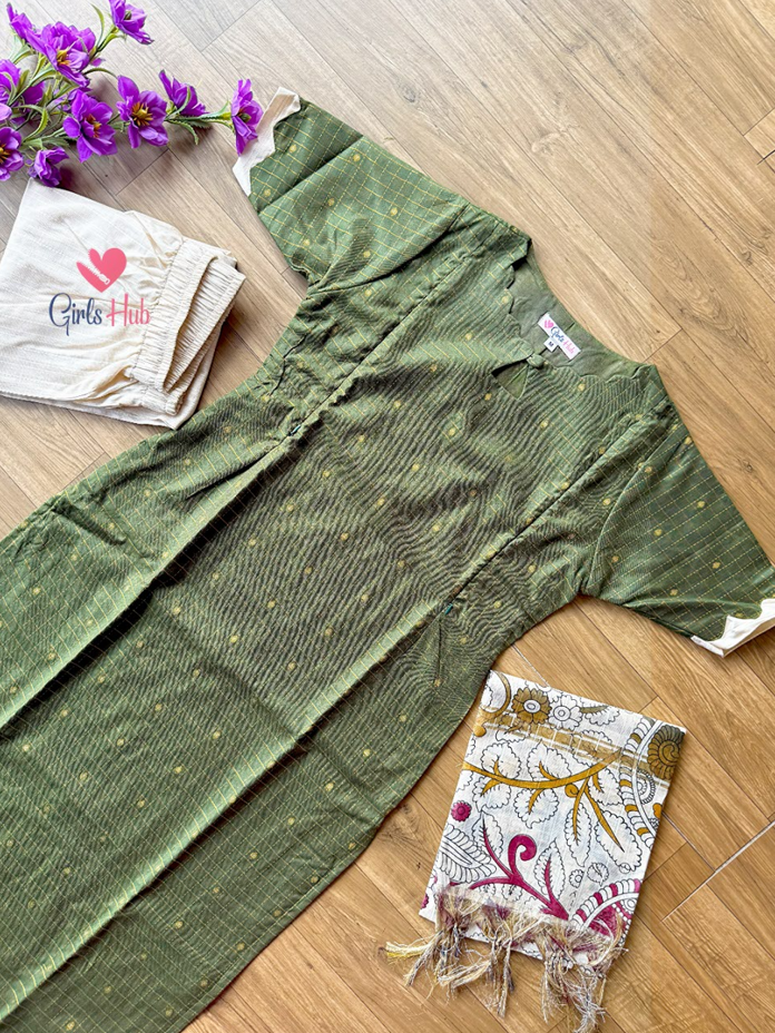 GREEN CHECKED-3P-07(PRE ORDER)