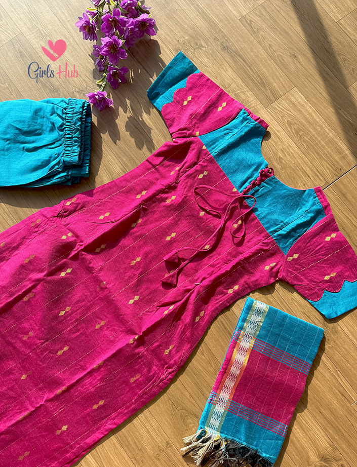 PINK WITH BLUE-3P-20