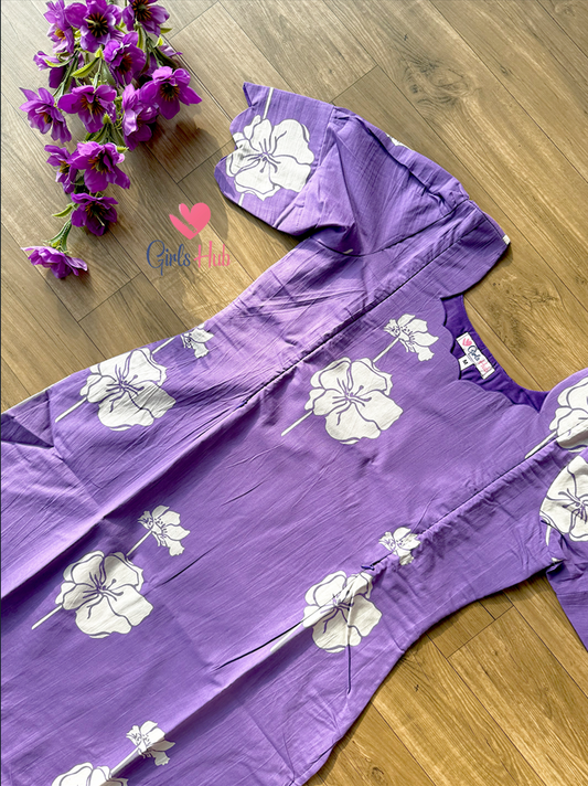 VIOLET WHITE FLOWER-SK-1(PRE ORDER)