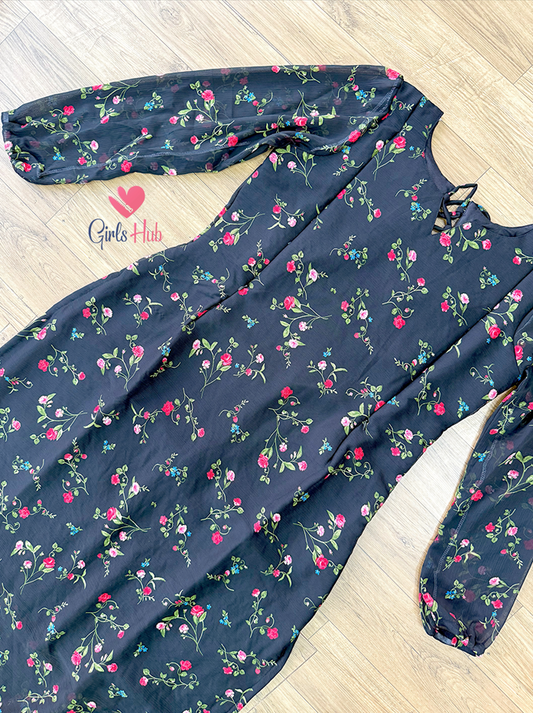 BLACK RED FLOWERS-SK-06(PRE ORDER)