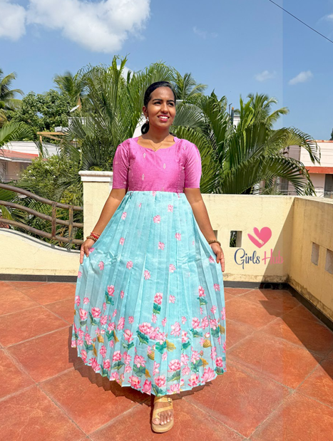 BABY PINK WITH SKY BLUE-FM-471