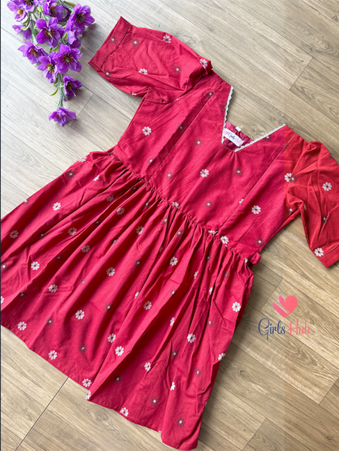 RED PEPLUM-PT-11