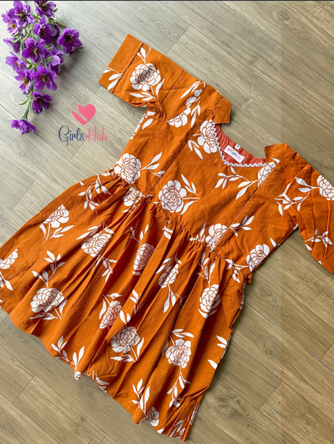 ORANGE PEPLUM-PT-13(PRE ORDER)