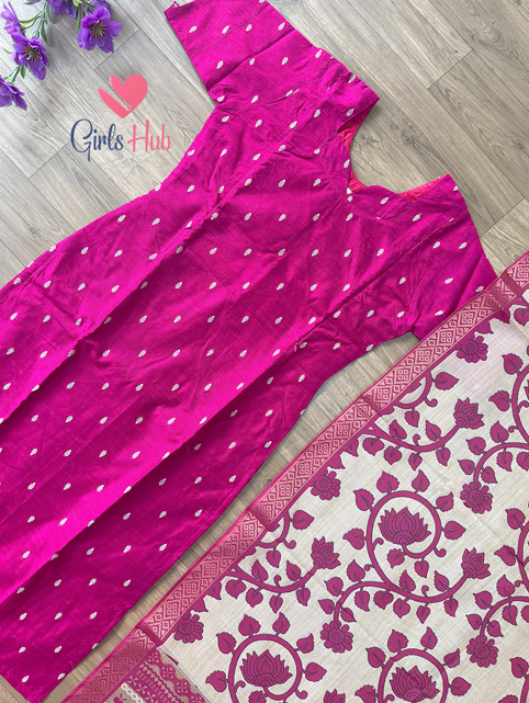 PINK RAW SILK-2P-32