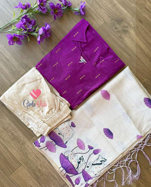 PURPLE WITH ARROW BUTTA-3P-51