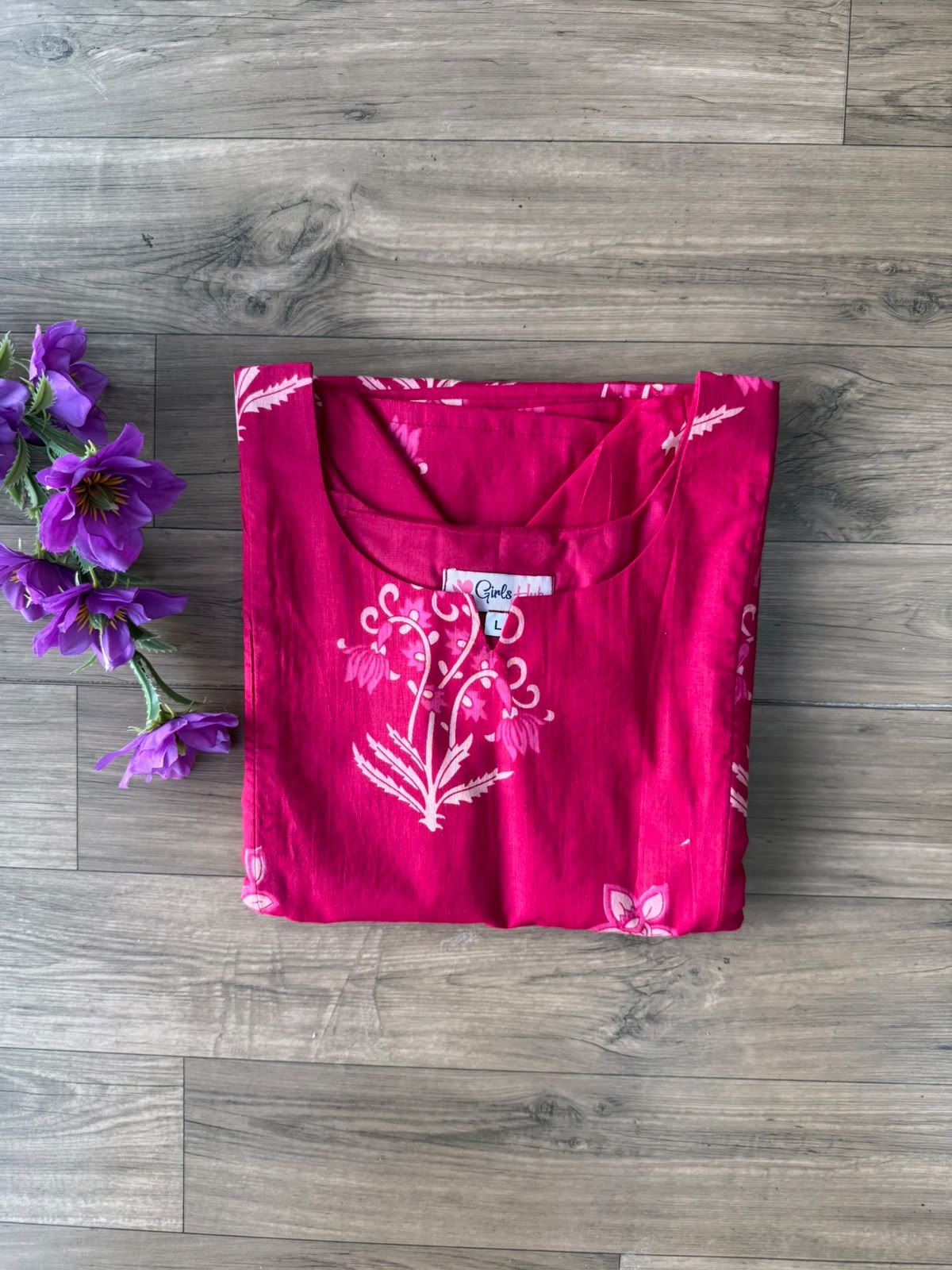 PINK FLORAL-SK-13(PRE ORDER)